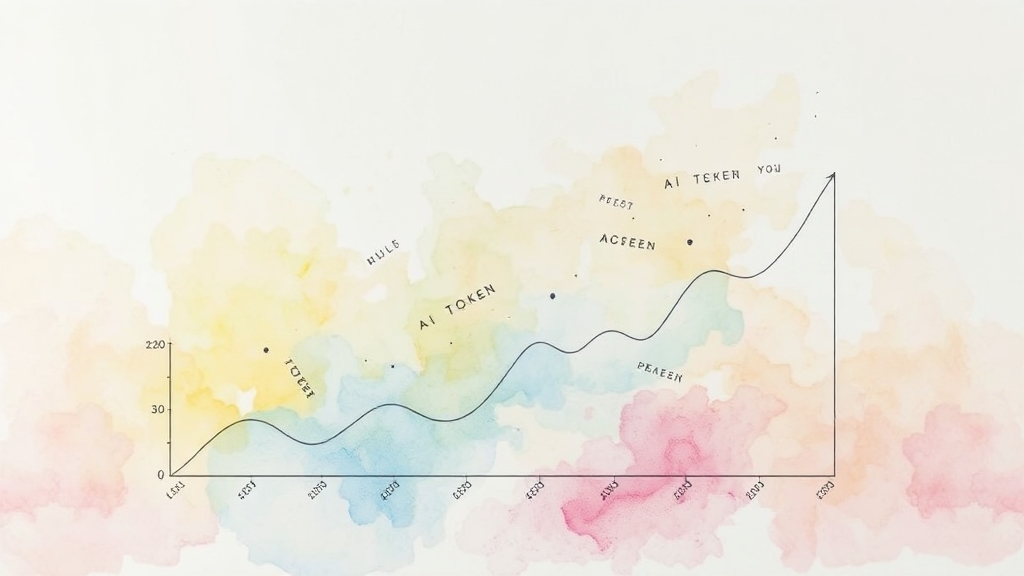 AI 토큰 비용 기본 이해 (watercolor 스타일)