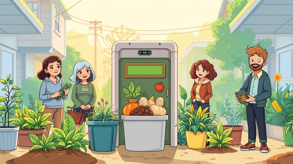 쓰레기 감량: 정책, 노력, 효과 (cartoon 스타일)